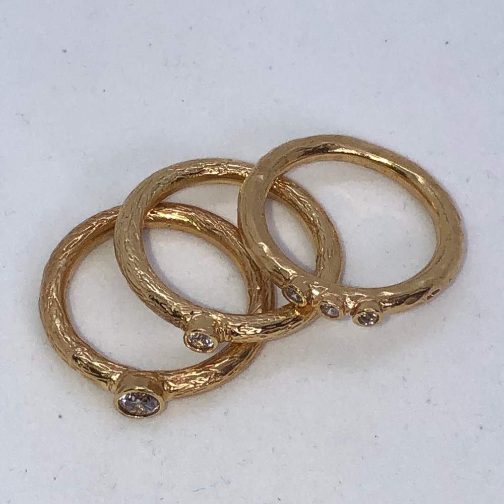 YAM YUVAL RINGS SIZE 7. - Picture 6 of 8